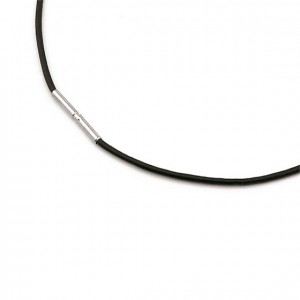 BOCCIA COLLIER LEER MET TITANIUM SLUITING 42CM - 8684 - 0805-0242-42CM