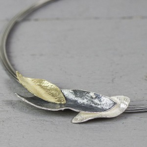 JÉH JEWELS HANGER BLAADJES OX-WIT-VERGULD - 75798 - 19764