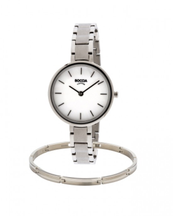 BOCCIA HORLOGE PARLEMOER WIJZERPLAAT MAT/GLANS 50M - 75542 - 3286-01
