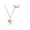 BELLINI ZILVEREN HANGER INCL. COLLIER BLOEM MULTICOLOR 38CM - 76470 - 574028