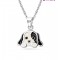 BELLINI ZILVEREN COLLIER MET HANGER HONDJE - 80333 - 574048