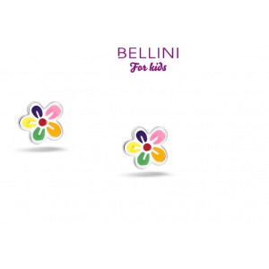 BELLINI ZILVEREN OORSTEKERS, BLOEM MULTICOLOR - 76419 - 575028