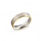 BOCCIA TITANIUM RING BI-COLOR, BREDE MIDDENBAAN TITANIUM / SMALLE BUITENBANEN VERGULD 0.015CT 5MM MT54 - 83834 - 0134-0454-MT54
