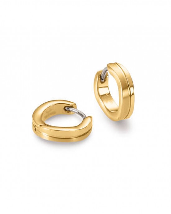 BOCCIA TITANIUM KLAPCREOLEN DOUBLE MET GROEF 3X12MM (Geen garantie op plating) - 82475 - 0563-06