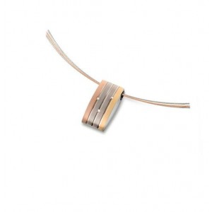 BOCCIA TITANIUM HANGER TRICOLOR 0.015CT BRILJANT - 83887 - 0792-02