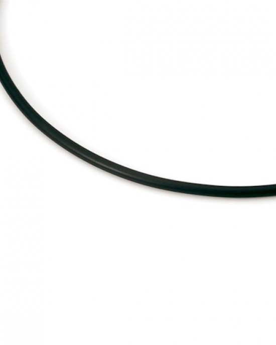 BOCCIA RUBBER COLLIER MET TITANIUM SLUITING 3.0MM 50CM - 60647 - 0827-0150-50CM