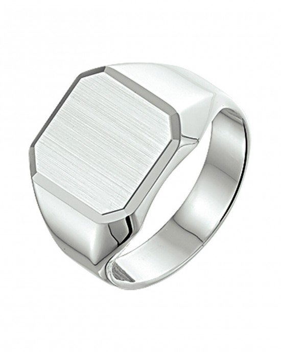 ZILVEREN ZEGELRING MT56 - 61183 - 1006137-MT56
