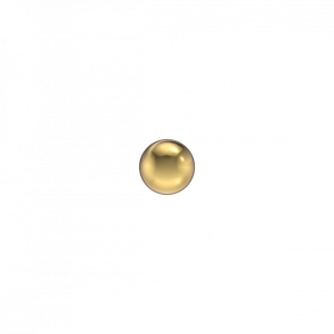 ZWEERKNOPJE CHIRURGISCH STAAL BOL DOUBLE 3MM (Betreft 1 suks) - 79187 - 101