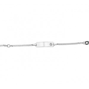 ZILVEREN GRAVEERARMBAND MET ZIRCONIA 11-13CM - 77774 - 1019636