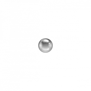 ZWEERKNOPJE CHIRURGISCH STAAL BOL 3MM (Betreft 1 suks) - 79188 - 102