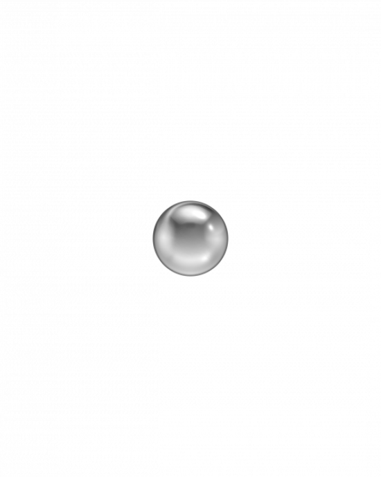 ZWEERKNOPJE CHIRURGISCH STAAL BOL 3MM (Betreft 1 suks) - 79188 - 102