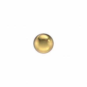 ZWEERKNOPJE CHIRURGISCH STAAL BOL DOUBLE 4MM (Betreft 1 suks) - 79189 - 103