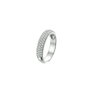ZILVEREN RING  MET ZIRKONIA'S IN PAVEZETTING 4.5MM MT55 - 77990 - 1322447-MT55