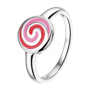 ZILVEREN RING SWIRL ROSE MT44* - 73384 - 1325940-MT44