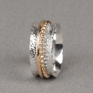 JÉH JEWELS ZILVEREN RING GOLDFILLED 9MM MT54 - 71685 - 18728-MT54