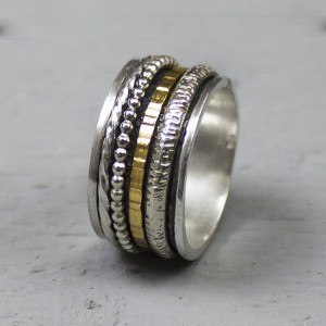 JÉH JEWELS ZILVEREN RING GOLDFILLED  MT56 - 75233 - 19691-MT56