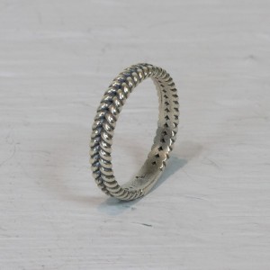 JÉH JEWELS ZILVEREN RING OXY VLECHT MOTIEF 4MM MT54 - 82368 - 20990-MT54