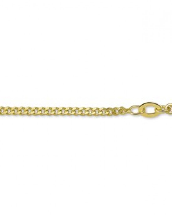 DOUBLE GOURMET COLLIER 2.0MM 60CM (geen garantie op plating) - 75784 - 3101015-60CM