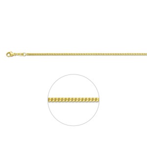 DOUBLE COLLIER GOURMET 2.1MM 70CM  (GEEN GARANTIE OP PLATING) - 77582 - 3101016-70CM