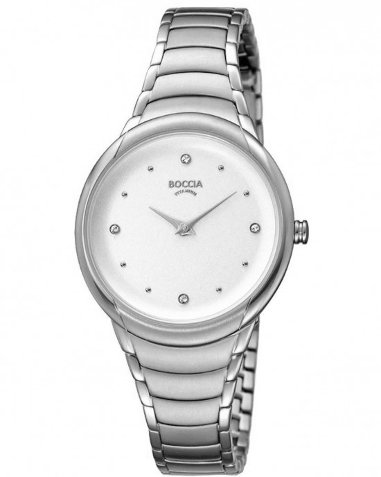 BOCCIA HORLOGE TITANIUM MET ZILVERKLEURIGE PLAAT 30M - 75731 - 3276-09