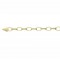 FJORY GOUDEN COLLIER  FANTASIE JASSERON MET ZILVEREN KERN 5.0MM 45CM - 79479 - 40-JGW45-45CM