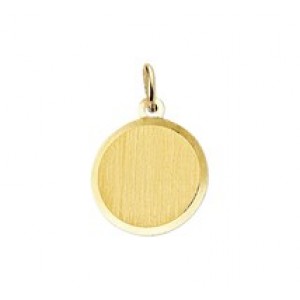 GOUDEN GRAVEERHANGER ROND 16MM - 66539 - 4006187