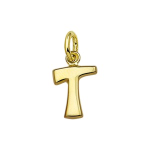 GOUDEN HANGER LETTER T 8X10.5MM - 81862 - 4018442