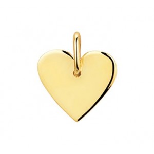 GOUDEN GRAVEERHANGER HART 11.6X13MM - 78021 - 4019487
