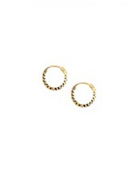 GOUDEN CREOLEN GEDIAMANTEERD 1.2 X 12MM - 78559 - 4020713