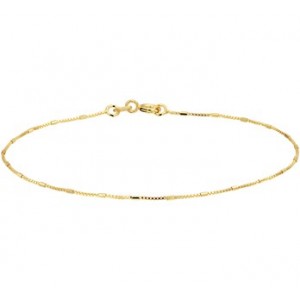 GOUDEN ARMBAND VENETIAANS EN STAAFJES 0.9MM 18CM - 78638 - 4022725-18CM