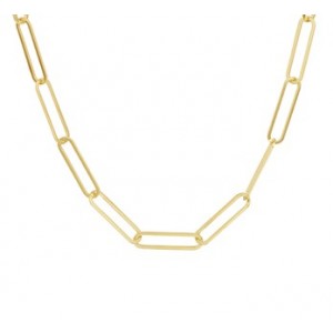 GOUDEN COLLIER ANKER ( PAPERCLIP) 4.0MM 45.5CM - 77852 - 4022867-45CM