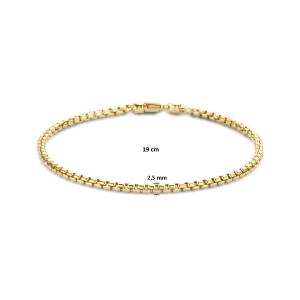GOUDEN ARMBAND BOLLE VENETIAAN 2.5MM 19CM - 84015 - 4027309-19CM