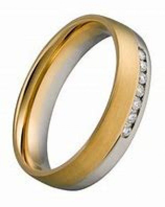 ALLER SPANNINGA 1863 GOUDEN RELATIERING MET BRILJANT 7x0.015CRT VVS MT55 (Prijs op aanvraag) - 65416 - 406-5-MT55