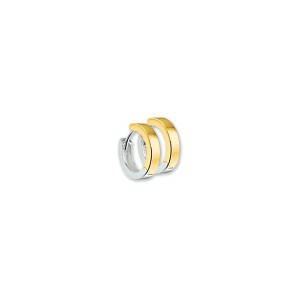 GOUDEN KLAPCREOLEN BICOLOR 2.5MM 11MM - 82167 - 4203015