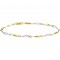 GOUDEN ARMBAND BICOLOR 19CM GEDRAAIDE PLAATJES - 75260 - 4207176-19CM