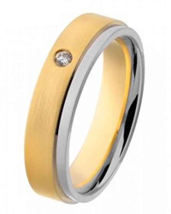ALLER SPANNINGA 1863 GOUDEN RELATIERING MET BRILJANT 0.03CRT VVS MT56.5 (Prijs op aanvraag) - 64391 - 431-4.75-MT56.5