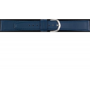 HORLOGEBAND LEER EXTRA LANG BLAUW 14MM - 83548 - 51614