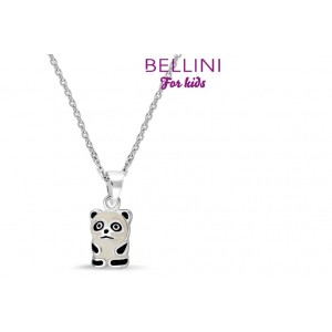 BELLINI ZILVEREN HANGER INCL. COLLIER PANDA WIT/ZWART 38CM - 71736 - 574025