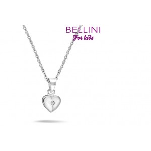 BELLINI ZILVEREN HANGER INCL. COLLIER HART MET ZIRKONIA 38CM - 71737 - 574026