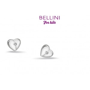 BELLINI ZILVEREN OORSTEKERS HART MET ZIRKONIA - 71753 - 575026