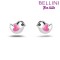 BELLINI ZILVEREN OORSTEKERS VOGELTJE MET ROZE HARTJE - 82395 - 575049