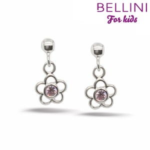 BELLINI ZILVEREN STEEKOORHANGER BLOEM MET ZIRCONIA - 82396 - 575060