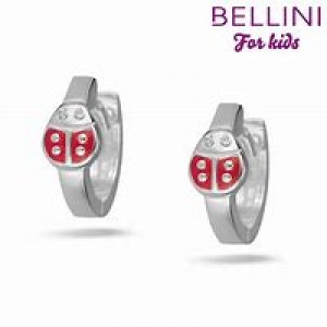 BELLINI ZILVEREN KLAPCREOLEN MET LIEVERHEERSBEESTJE - 79980 - 575102