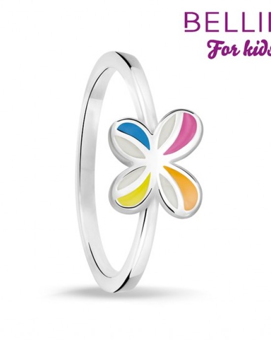 BELLINI ZILVEREN RING, VLINDER MULTICOLOR MT42 - 71580 - 57902242-MT42