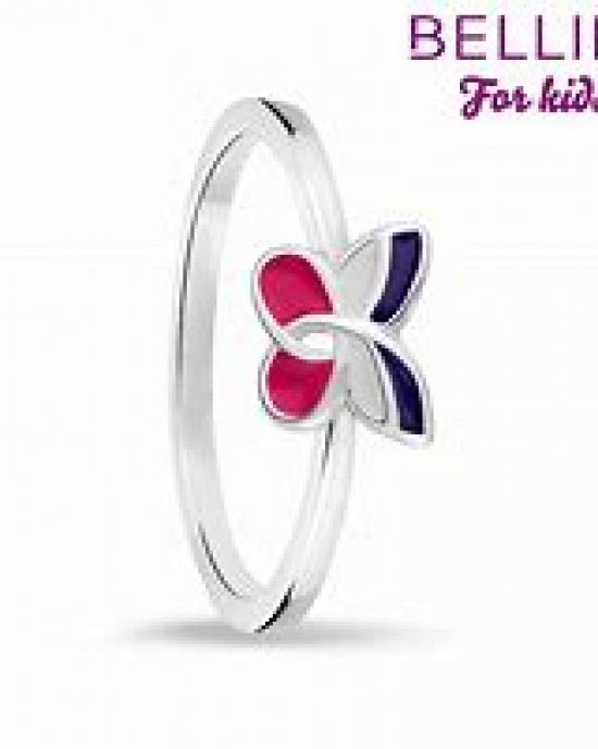 BELLINI ZILVEREN RING VLINDER ROZE/PAARS/WIT MT44 - 79983 - 57904244-MT44