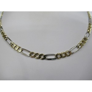 GOUDEN COLLIER FIGARO BI-COLOR 4.7MM 50CM - 61346 - 4204658-50CM