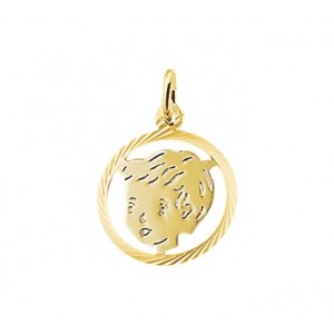 GOUDEN HANGER JONGEN MET RAND 16MM - 65112 - 4005831