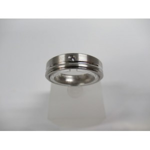 ALLER SPANNINGA ZILVEREN RING MET 1 X 0.02 BRILJANT MT54 - 69487 - Z16-MT54