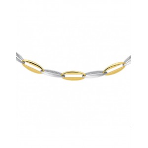 GOUDEN COLLIER BI-COLOR CLOSED FOR EVER, NIEUWE STIJL 7.2MM 44.5CM - 74308 - 4207878