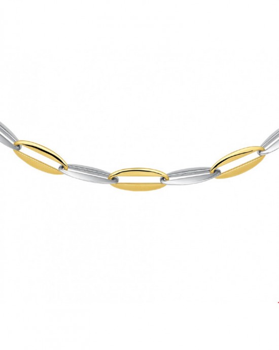 GOUDEN COLLIER BI-COLOR CLOSED FOR EVER, NIEUWE STIJL 7.2MM 44.5CM - 74308 - 4207878